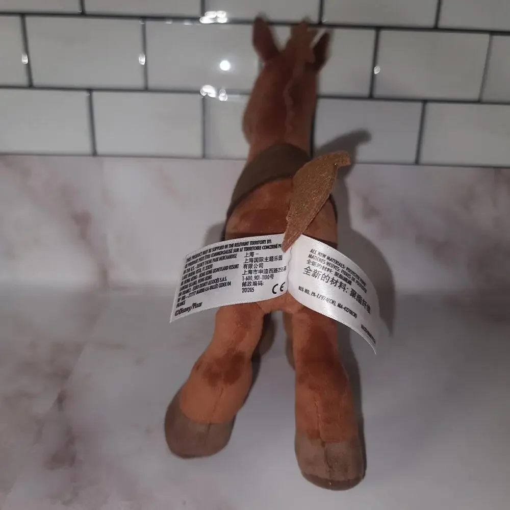 Disney Parks Bullseye Reddish Brown Race Horse Toy Story Plush Silver Stirrups - Picture 7 of 8